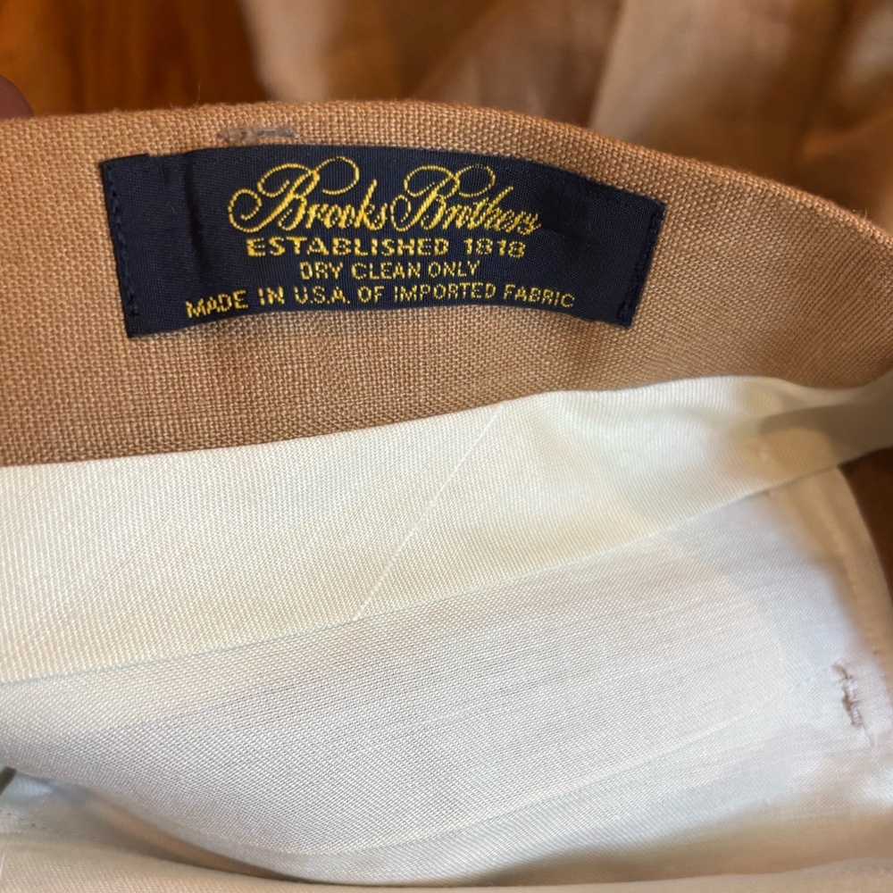 Vintage Brooks Brothers linen pants - Picture 5 of 6